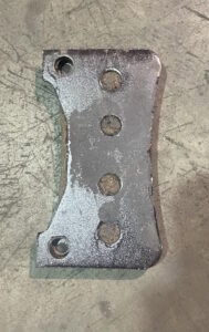 Brake pad before blasting 6.24