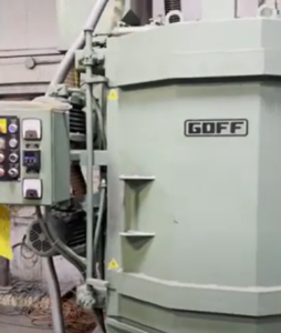 GOFF 36” CS Table Shot Blaster Blasting Aluminum Castings 